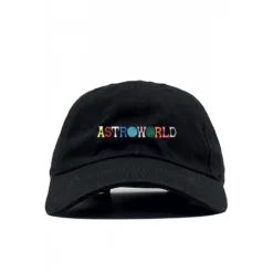 CASQUETTE DAD CAP NOIR ASTROWORLD BRODE