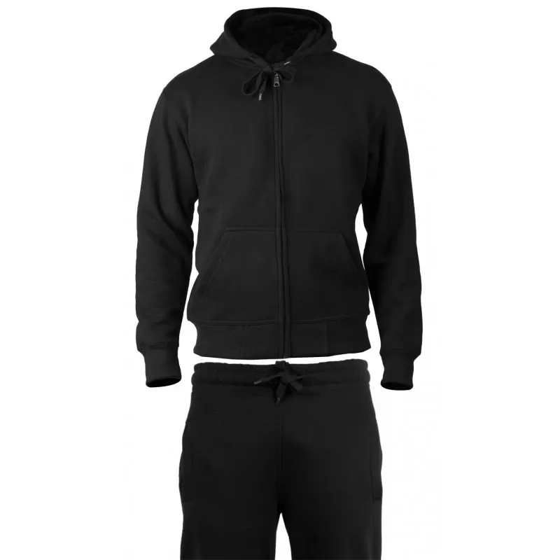 BASIC - SURVETEMENT JOGGING NOIR SWEAT ZIPPE 4 BASIC - SURVETEMENT JOGGING NOIR SWEAT ZIPPE – Image 2