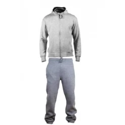 Basic - SURVETEMENT JOGGING SWEAT ZIPPE GRIS CHINE