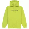 BEYONCÉ HOLIDAY - SWEAT CAPUCHE JAUNE FLUO HOLIDAYONCÉ BRODÉ