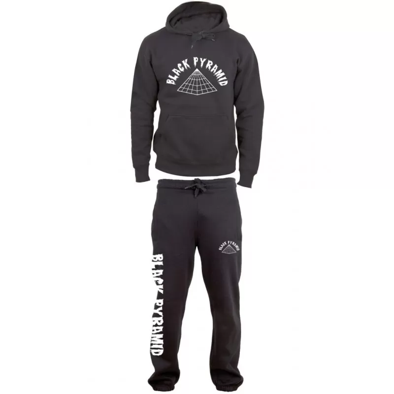 BLACK PYRAMID - SURVETEMENT JOGGING COTON NOIR 3 BLACK PYRAMID - SURVETEMENT JOGGING COTON NOIR