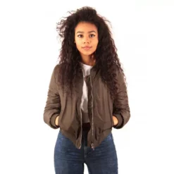 BLOUSON BOMBER FEMME KAKI VOGUE -MAGIC CUSTOM blouson bomber femme kaki vogue 2