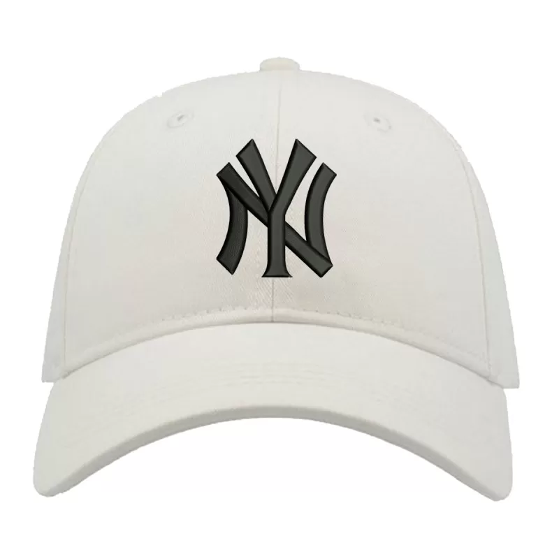 Casquette Baseball NY Blanc Logo Noir 4 Casquette Baseball NY Blanc Logo Noir – Image 2