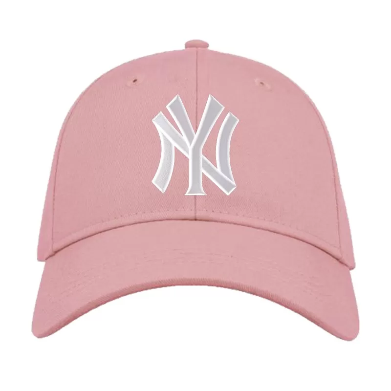 Casquette Baseball NY Light Pink Logo Blanc 4 Casquette Baseball NY Light Pink Logo Blanc – Image 2