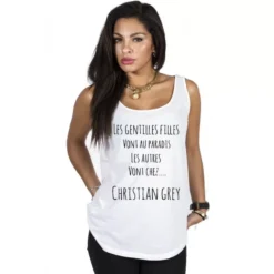 Christian Grey - Débardeur Femme 50 Nuances De Grey