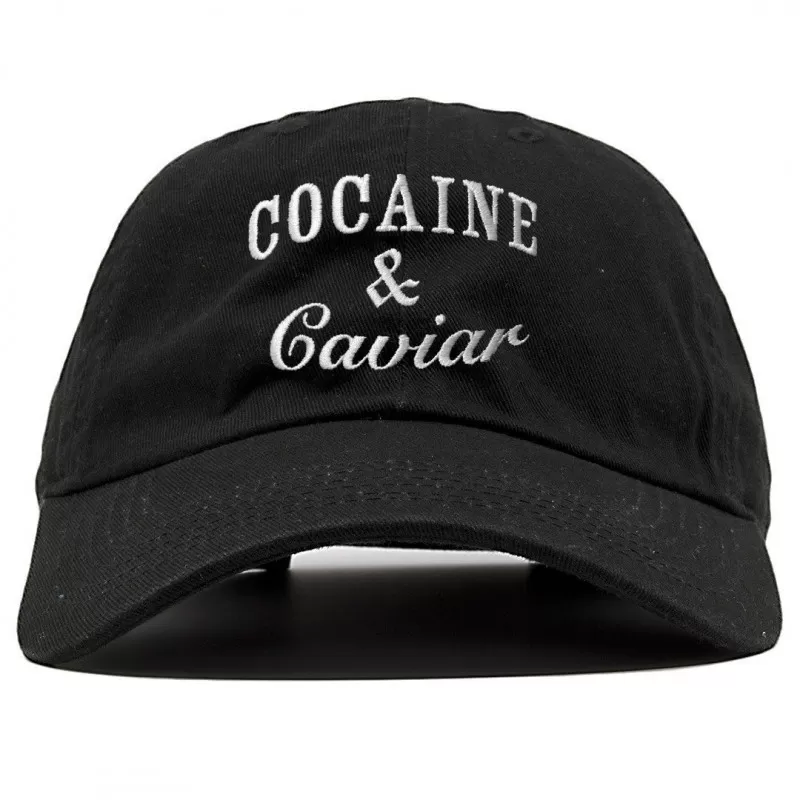 COCAINE AND CAVIAR - CASQUETTE DAD CAP NOIR 3 COCAINE AND CAVIAR - CASQUETTE DAD CAP NOIR