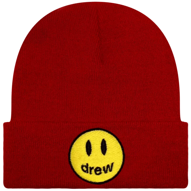 DREW HOUSE - BONNET ROUGE PINK MASCOT - JUSTIN BIEBER 3 DREW HOUSE - BONNET ROUGE PINK MASCOT - JUSTIN BIEBER