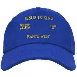 JESUS IS KING - CASQUETTE SNAPBACK BLEU ROI