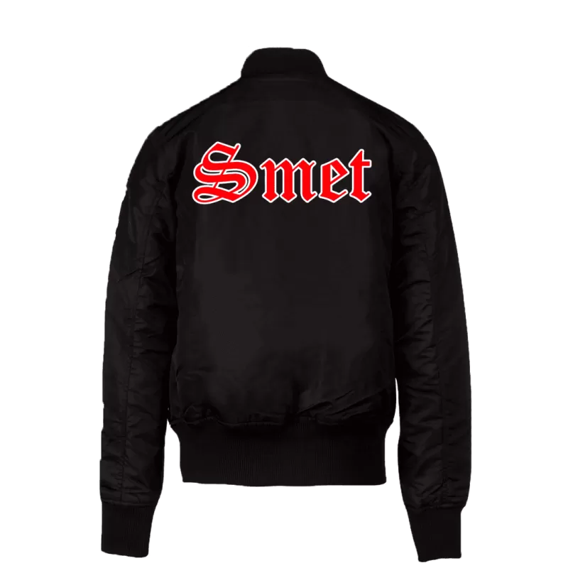 JOHNNY HALLIDAY - BLOUSON BOMBER NOIR SMET 3 JOHNNY HALLIDAY - BLOUSON BOMBER NOIR SMET