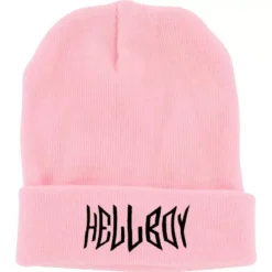 LIL PEEP - BONNET ROSE CLAIR HELLBOY