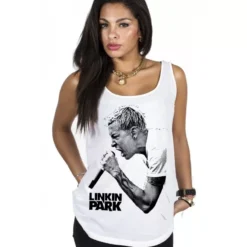 LINKIN PARK - DEBARDEUR FEMME BLANC CHESTER BENNINGTON