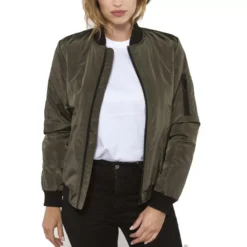 MAGIC CUSTOM - BLOUSON BOMBER FEMME KHAKI -MAGIC CUSTOM magic custom blouson bomber femme khaki 3