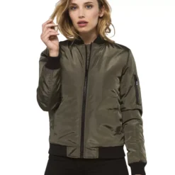 MAGIC CUSTOM - BLOUSON BOMBER FEMME KHAKI -MAGIC CUSTOM magic custom blouson bomber femme khaki 4