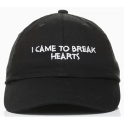 MAGIC CUSTOM - CASQUETTE DAD CAP BLACK I CAME TO BREAK HEARTS