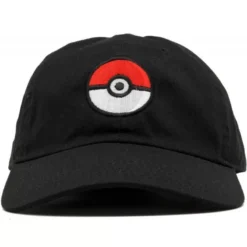 MAGIC CUSTOM - CASQUETTE DAD CAP BLACK POKEMON POKEBALL