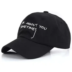 MAGIC CUSTOM - CASQUETTE DAD CAP BLACK THINK ABOUT YOU