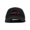 MAGIC CUSTOM - CASQUETTE DAD CAP NOIRE LEVEL UP CIARA -MAGIC CUSTOM magic custom casquette dad cap noire level up ciara