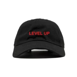 MAGIC CUSTOM - CASQUETTE DAD CAP NOIRE LEVEL UP CIARA