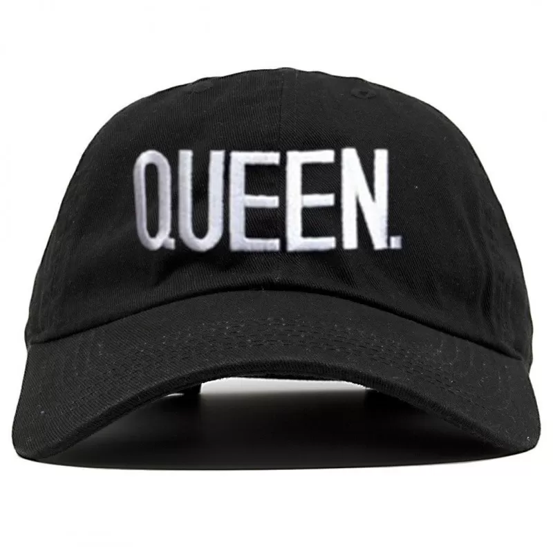 MAGIC CUSTOM - CASQUETTE DAD CAP NOIRE QUEEN 3 MAGIC CUSTOM - CASQUETTE DAD CAP NOIRE QUEEN