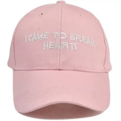 MAGIC CUSTOM - CASQUETTE DAD CAP PINK I CAME TO BREAK HEARTS -MAGIC CUSTOM magic custom casquette dad cap pink i came to break hearts 1