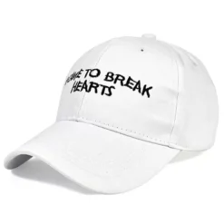 MAGIC CUSTOM - CASQUETTE DAD CAP WHITE I CAME TO BREAK HEARTS