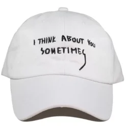 MAGIC CUSTOM - CASQUETTE DAD CAP WHITE THINK ABOUT YOU
