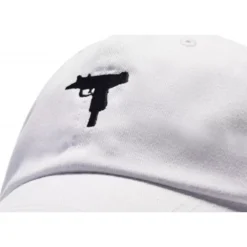 MAGIC CUSTOM - CASQUETTE DAD CAP WHITE UZI -MAGIC CUSTOM magic custom casquette dad cap white uzi 1