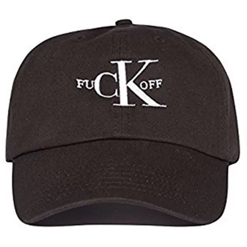 MAGIC CUSTOM - CASQUETTE DAD HAT BLACK FUCK OFF CK 3 MAGIC CUSTOM - CASQUETTE DAD HAT BLACK FUCK OFF CK