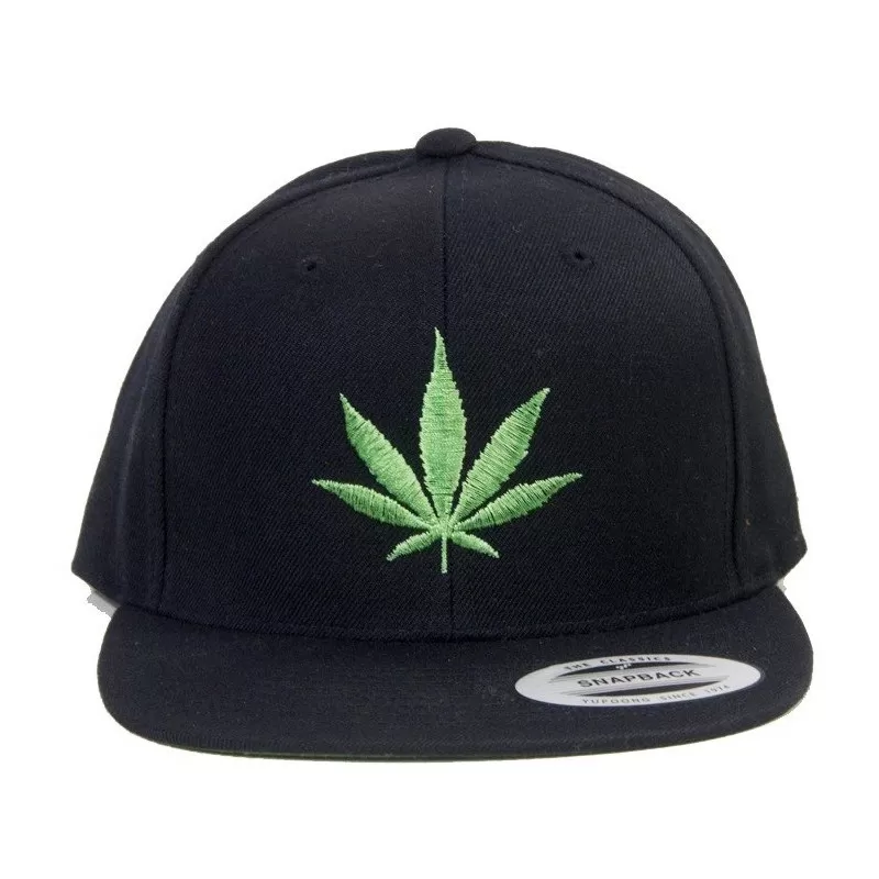 Magic Custom -Casquette Snapback Feuille Cannabis 3 Magic Custom -Casquette Snapback Feuille Cannabis