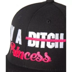 MAGIC CUSTOM - CASQUETTE SNAPBACK NOIR I'M A PRINCESS -MAGIC CUSTOM magic custom casquette snapback noir i m a princess 1