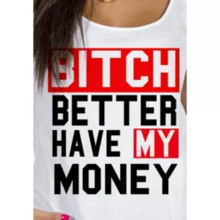 MAGIC CUSTOM- DEBARDEUR FEMME BLANC BITCH RIHANNA -MAGIC CUSTOM magic custom debardeur femme blanc bitch rihanna 1