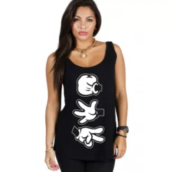 Magic Custom - Débardeur Femme Pierre Feuille Ciseaux