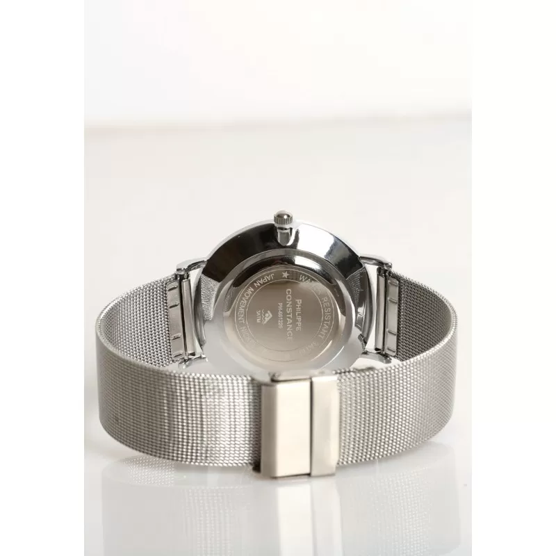 MAGIC CUSTOM - MONTRE AVEC BRACELET EN MAILLE - ARGENTÉ ET NOIR 6 MAGIC CUSTOM - MONTRE AVEC BRACELET EN MAILLE - ARGENTÉ ET NOIR – Image 4