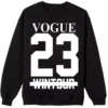 MAGIC CUSTOM - SWEAT COL ROND NOIR VOGUE WINTOUR -MAGIC CUSTOM magic custom sweat col rond noir vogue wintour