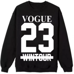 MAGIC CUSTOM - SWEAT COL ROND NOIR VOGUE WINTOUR