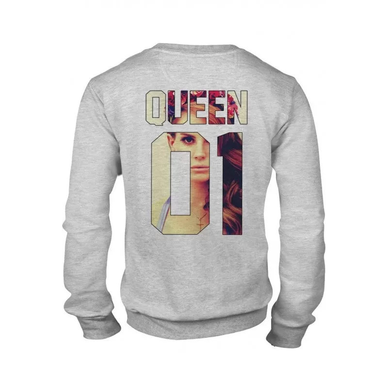 MAGIC CUSTOM - SWEAT COL ROND QUEEN 01 - Floral Queen Lana 5 MAGIC CUSTOM - SWEAT COL ROND QUEEN 01 - Floral Queen Lana – Image 3