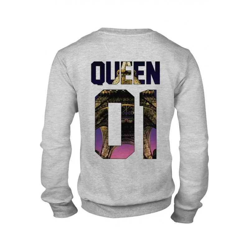 MAGIC CUSTOM - SWEAT COL ROND QUEEN 01 PARIS 6 MAGIC CUSTOM - SWEAT COL ROND QUEEN 01 PARIS – Image 4