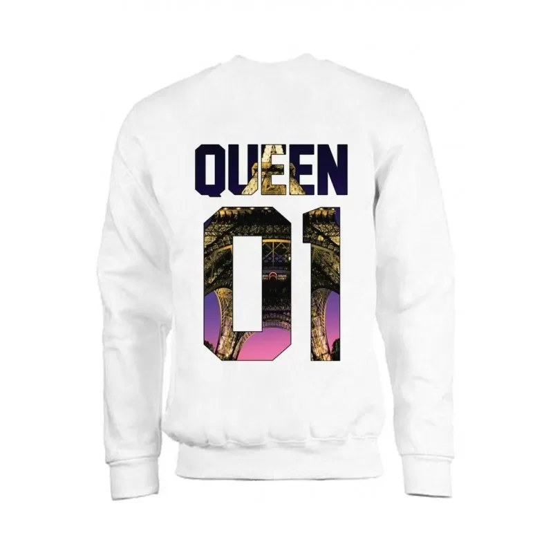 MAGIC CUSTOM - SWEAT COL ROND QUEEN 01 PARIS 3 MAGIC CUSTOM - SWEAT COL ROND QUEEN 01 PARIS