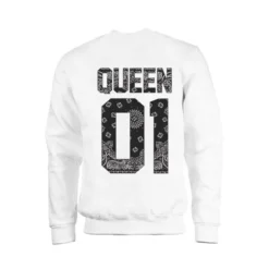 MAGIC CUSTOM - SWEAT COL ROND QUEEN BLACK BANDANA