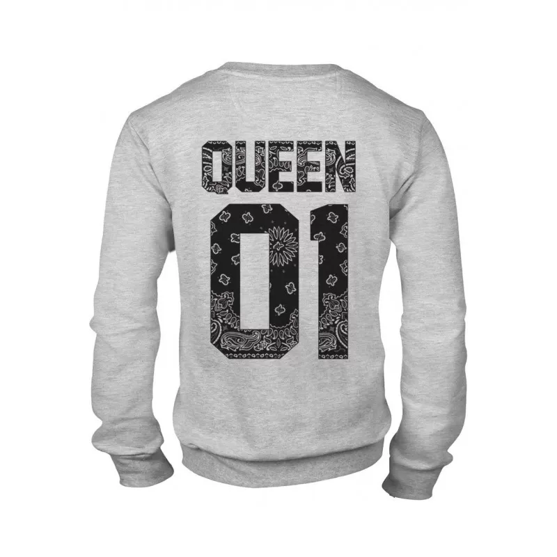 MAGIC CUSTOM - SWEAT COL ROND QUEEN BLACK BANDANA 6 MAGIC CUSTOM - SWEAT COL ROND QUEEN BLACK BANDANA – Image 4