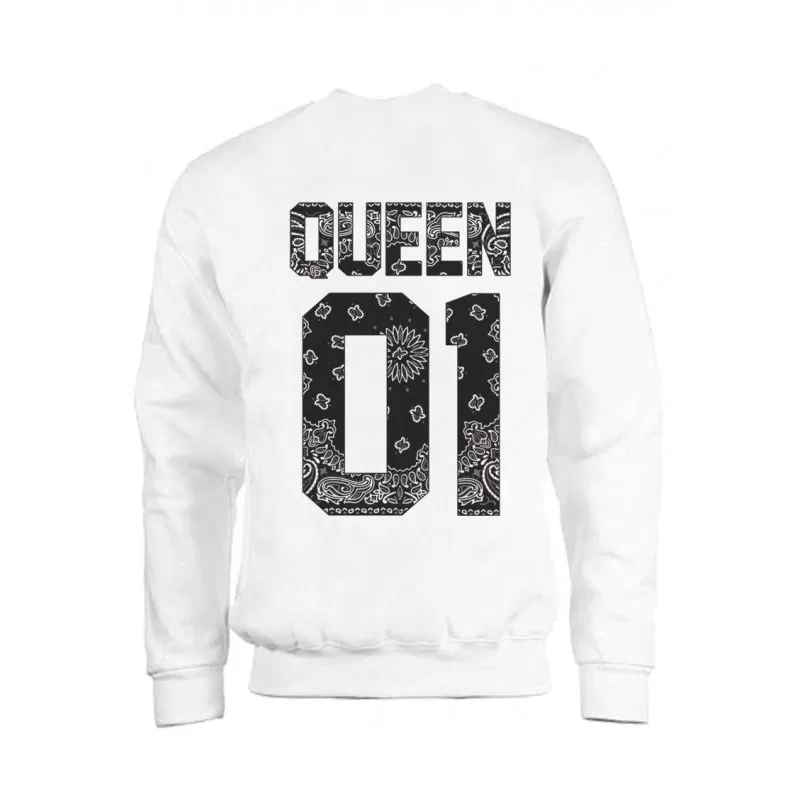 MAGIC CUSTOM - SWEAT COL ROND QUEEN BLACK BANDANA 3 MAGIC CUSTOM - SWEAT COL ROND QUEEN BLACK BANDANA