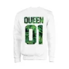 MAGIC CUSTOM - SWEAT COL ROND QUEEN WEED -MAGIC CUSTOM magic custom sweat col rond queen weed