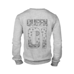 MAGIC CUSTOM - SWEAT COL ROND QUEEN WHITE BANDANA -MAGIC CUSTOM magic custom sweat col rond queen white bandana 2