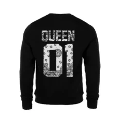 MAGIC CUSTOM - SWEAT COL ROND QUEEN WHITE BANDANA