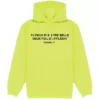 NAOBABE - SWEAT CAPUCHE JAUNE FLUO ETRE BELLE -MAGIC CUSTOM naobabe sweat capuche jaune fluo etre belle