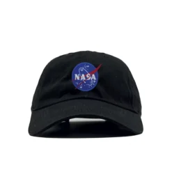 NASA - CASQUETTE DAD CAP NOIR ORIGINAL LOGO