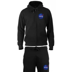 NASA - SURVETEMENT JOGGING NOIR ZIPPE