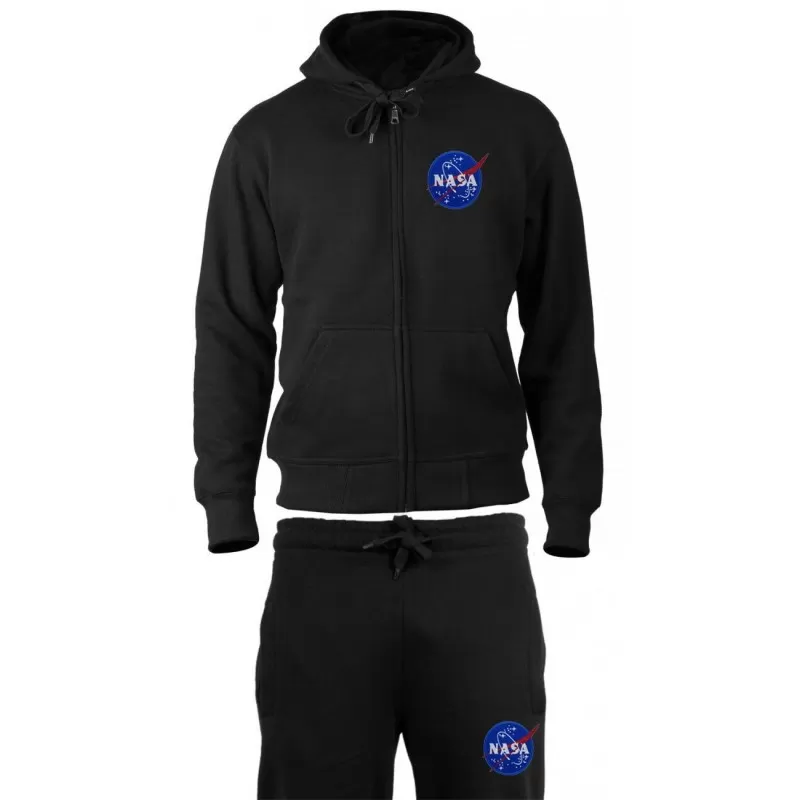 NASA - SURVETEMENT JOGGING NOIR ZIPPE 3 NASA - SURVETEMENT JOGGING NOIR ZIPPE