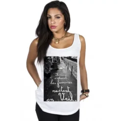 SIMONE VEIL - DEBARDEUR FEMME BLANC