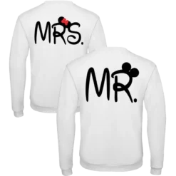 Sweat Col Assorti Rond Mister And Miss Mouse